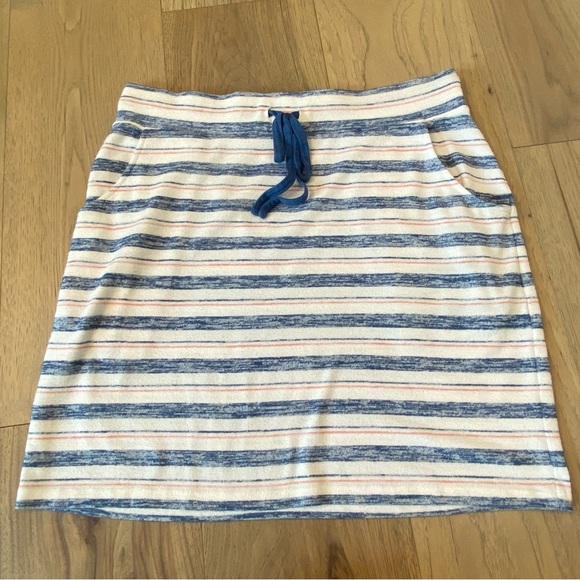 Stitch Fix Market & Spruce Amia Knit Mini Skirt Blue White and Pink Stripe - Picture 7 of 13